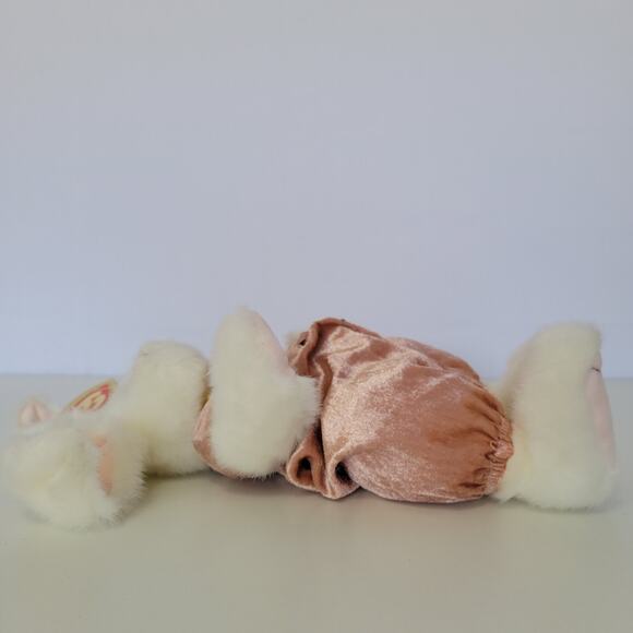 Vintage 1993 TY "The Attic Treasures Collection" Jointed Plush Long Eared Rabbit - Picture 10 of 14